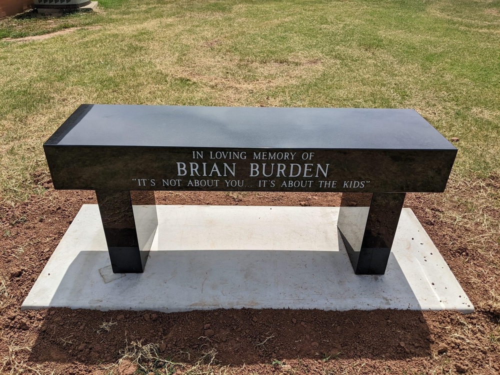 Brian Burden Memorial Bench